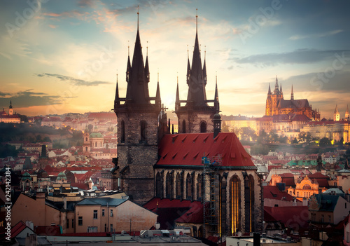 Obraz na plátně Cathedrals of Prague