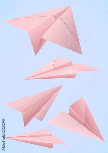 Paper Planes 3D style.