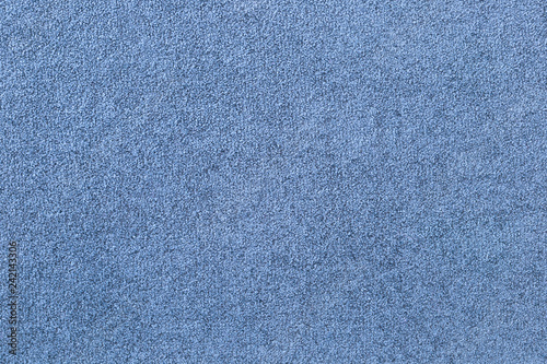 Blue textile texture, boucle, fluff surface. 