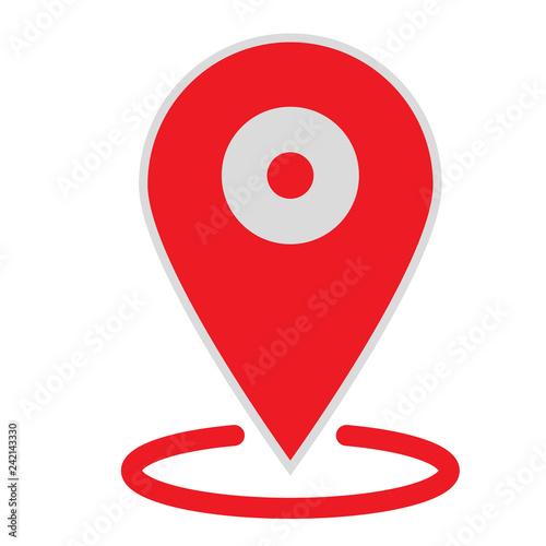 location map icon on white background. flat style. location map icon for your web site design, logo, app, UI. gps pointer mark symbol. gps pointer mark sign.
