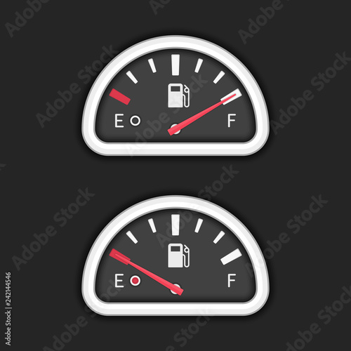 Vector fuel gauge.