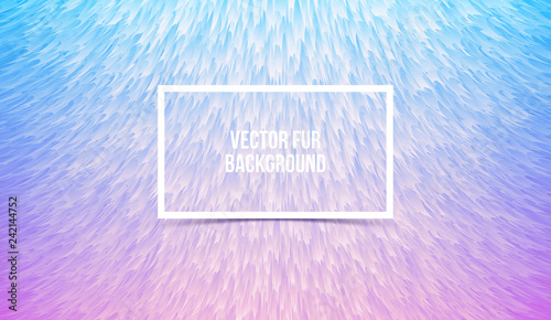 Abstract colorful furry background, imitation synthetic fur. Vector texture