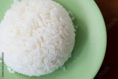 Thai jasmine rice or white rice