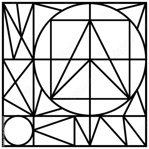 abstract background with triangles