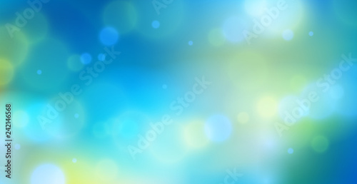 Blurred nature background defocused beyond the window, vector illustration out of focus beautiful summer or spring illustration.