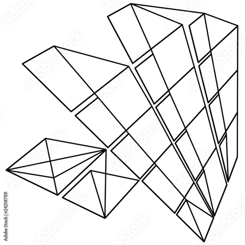 abstract geometric background with triangles