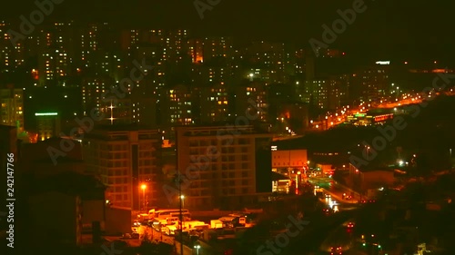 The city night view