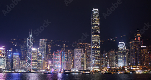 Photography Hong Kong city at night