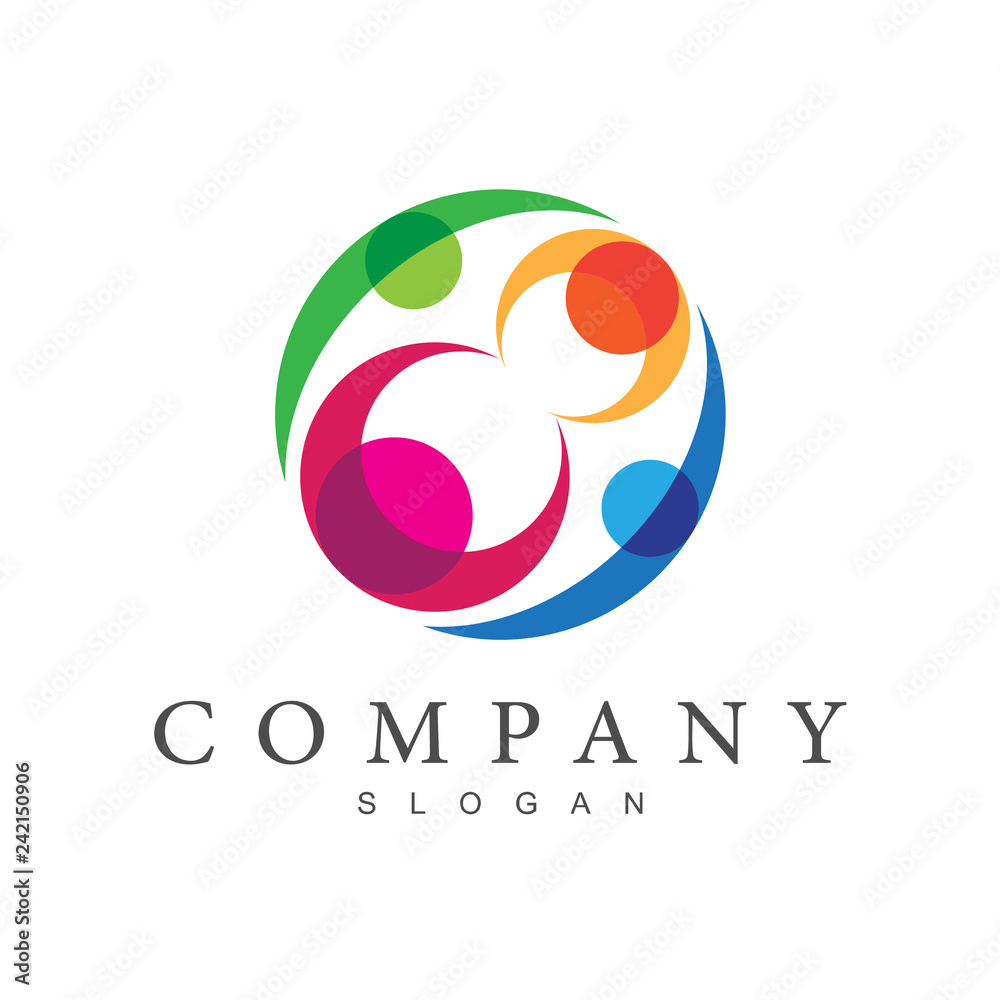 family logo vector, kids care symbol, charity logo, mother care logo family logo vector, kids care symbol, charity logo, mother care logo