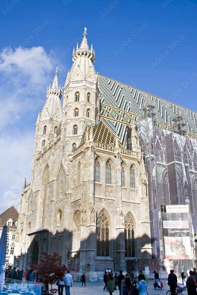St. Stephan cathedral in center of Vienna