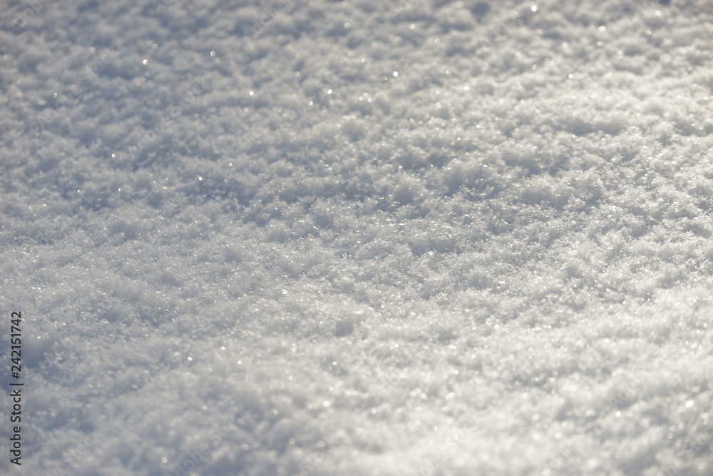 Snow close up.