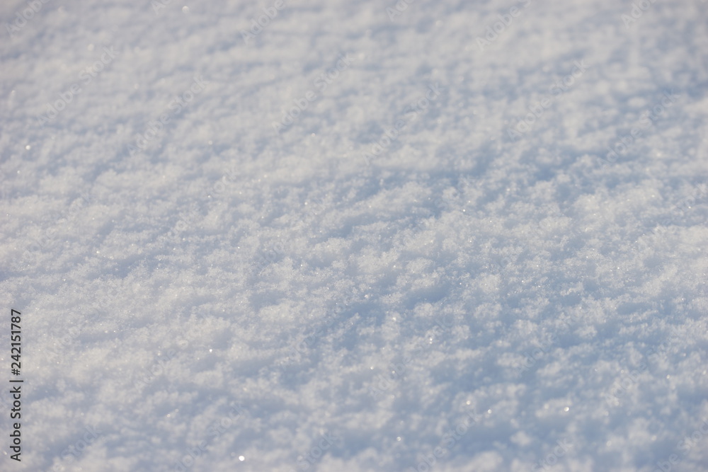 Snow close up.