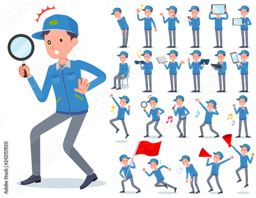 flat type Delivery men_Action