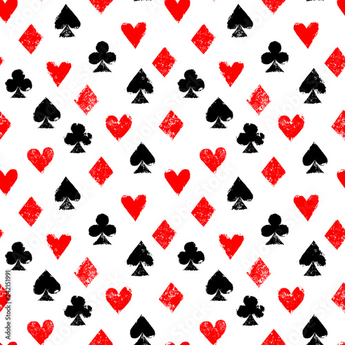Playing cards different sui...