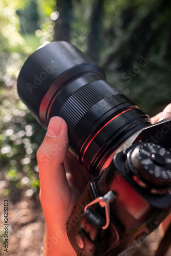 photographer with camera
