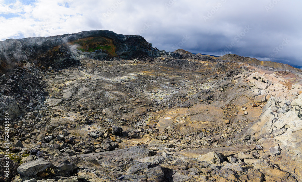 Landscape on the Krafla volcano
