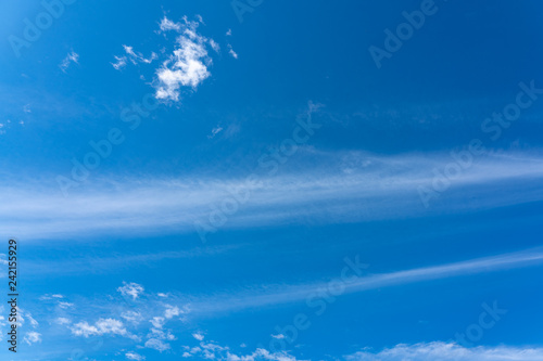 clear blue sky in sunny day