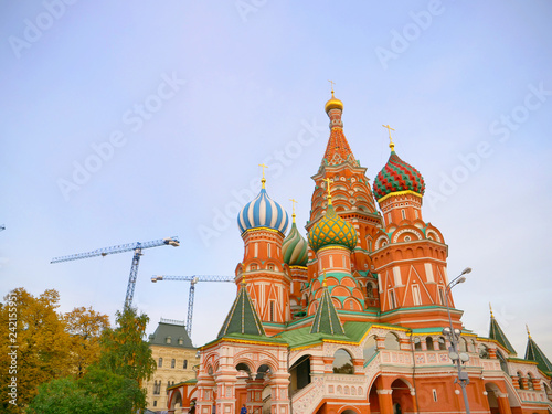 St. Basil's Cathedral in Red Square Moscow Kremlin, Russia