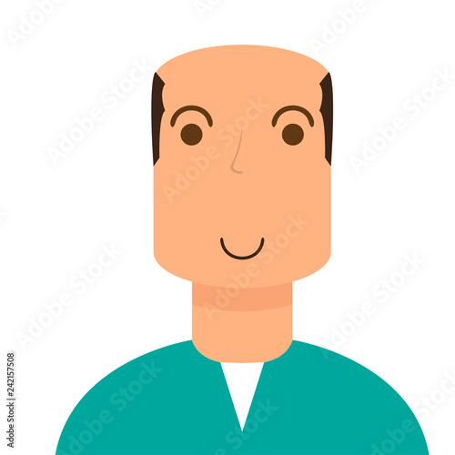 Isolated male avatar portrait. Vector illustration design