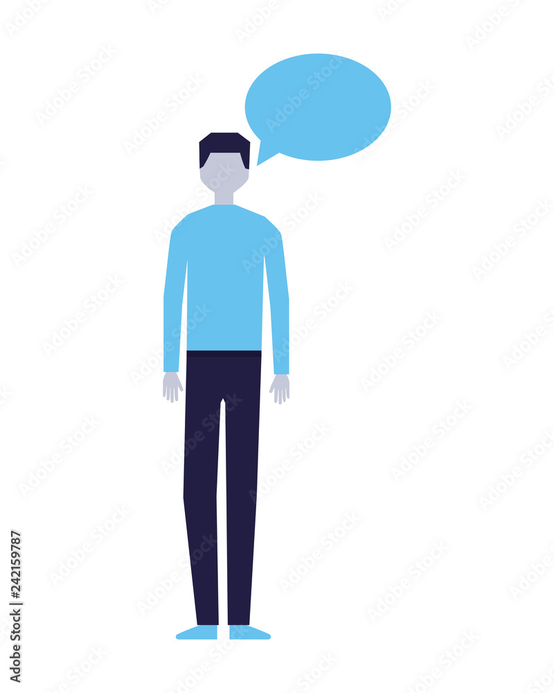 man speech bubble talk white background man speech bubble talk white background