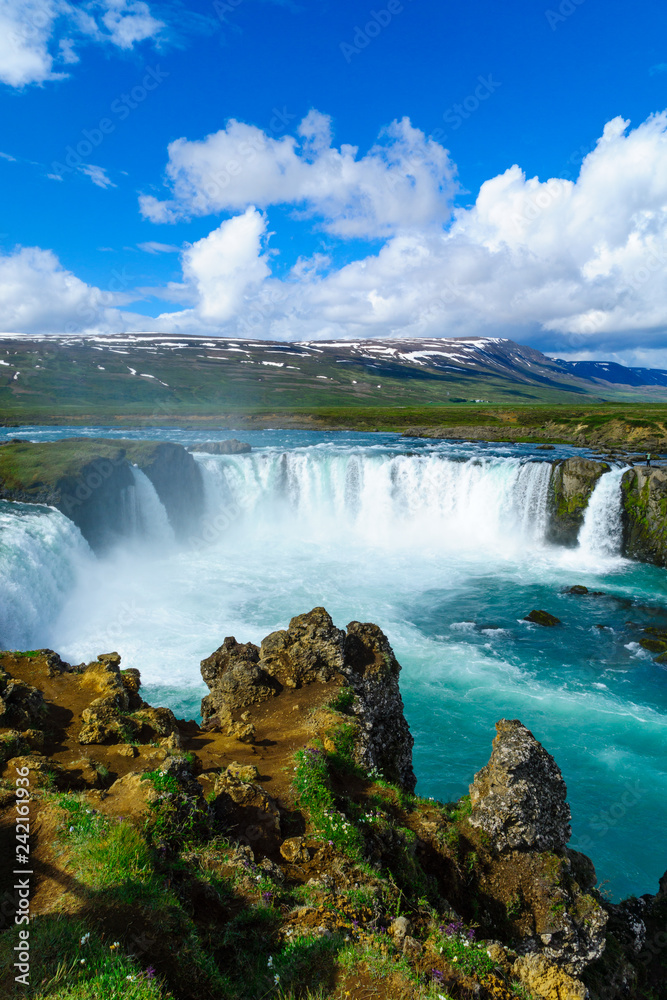Fototapeta premium View of the Godafoss waterfall