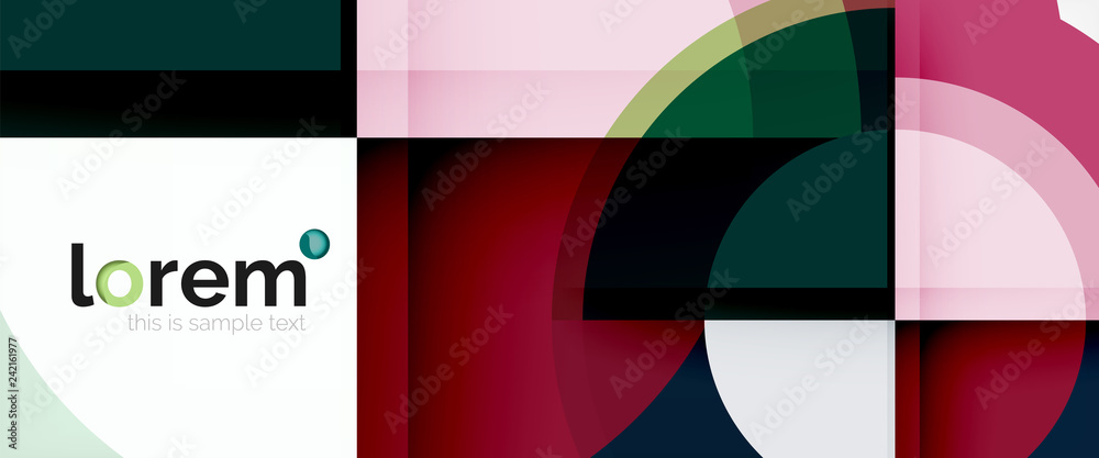 Multicolored round shapes abstract background Multicolored round shapes abstract background
