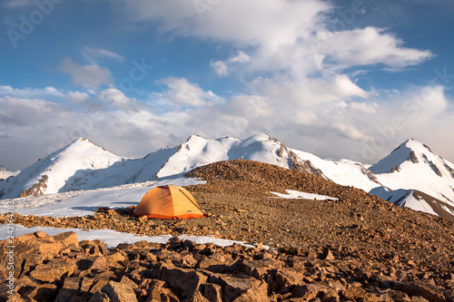 Camping in Mountains, The North Tyan-Shan