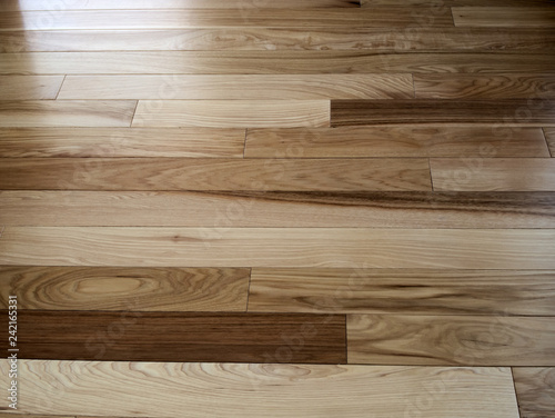 Hickory wood natural floor for use as texture background