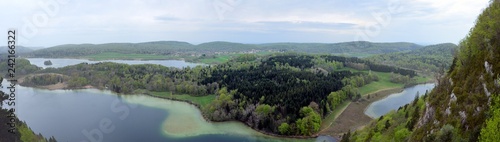 Fotografia Les 4 lacs, Ilay, Narlay, petit et grand Maclu, depuis le belvedere de l'aigle,