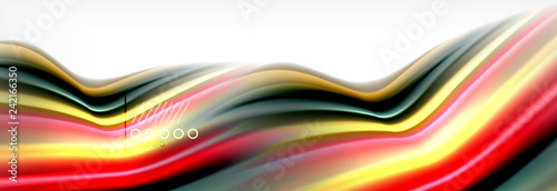 Smooth liquid blur wave background, color flow concept, illustration