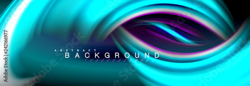 Blurred fluid colors background, abstract waves lines, mixing colours with light effects on light backdrop. Vector artistic illustration for presentation, app wallpaper, banner or posters
