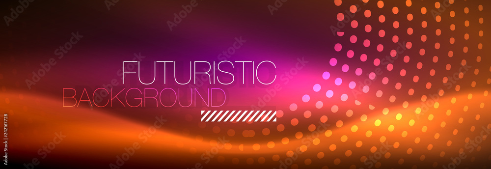 Vector neon red dotted abstract background Vector neon red dotted abstract background
