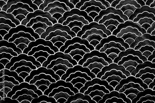background of japanese style wave pattern teture