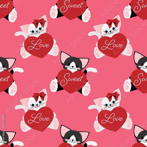 Valentine s Day seamless pattern.