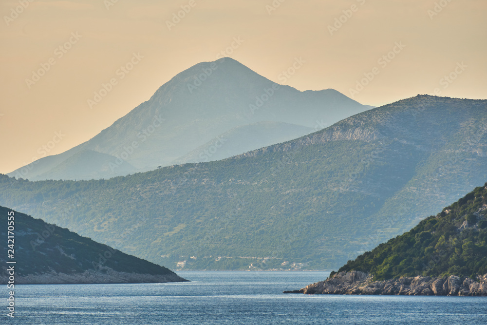 Mountain silhouettes