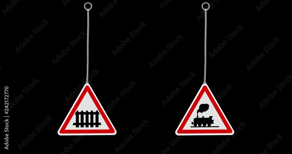 Crossing barrier, level crossing without gates,railway crossing signs