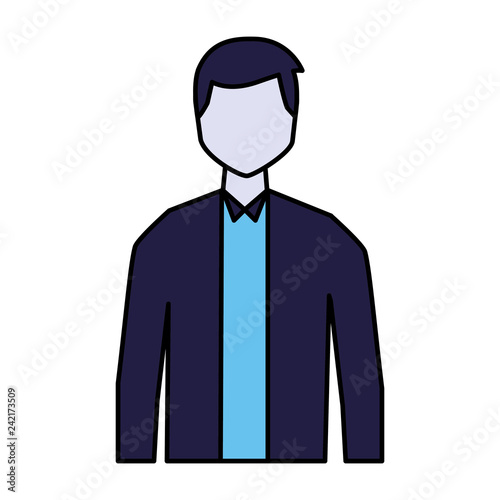 man character on white background