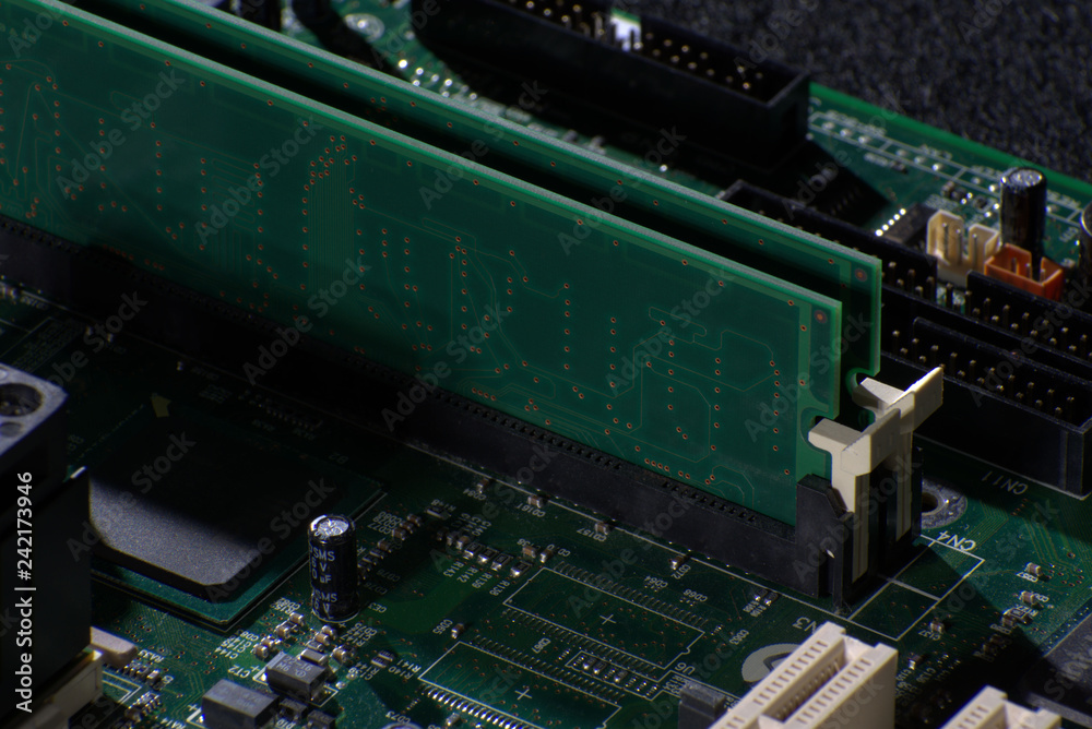 Fototapeta premium closeup of electronic circuit board