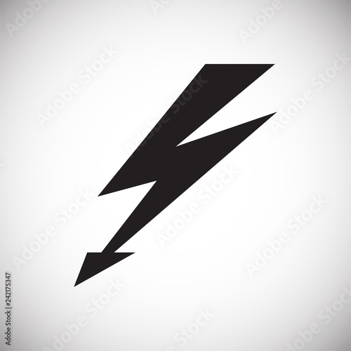 Free Download Lightning icon on white background for graphic and web design, Modern simple vector sign. Internet concept. Trendy symbol for website design web button or mobile - GFXLoad