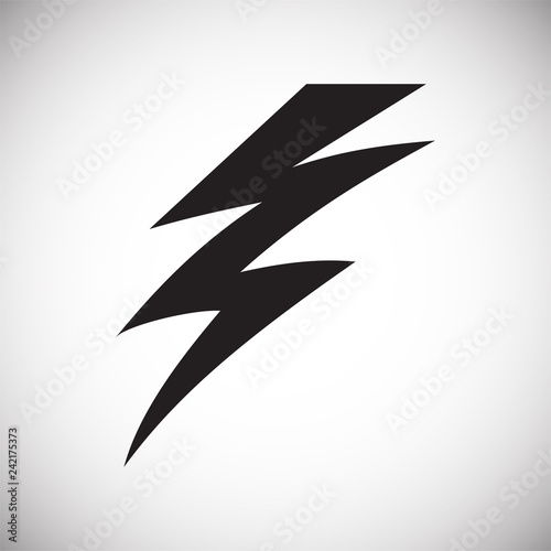 Free Download Lightning icon on white background for graphic and web design, Modern simple vector sign. Internet concept. Trendy symbol for website design web button or mobile - GFXLoad