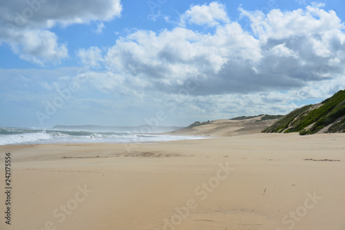 Blue beach scape