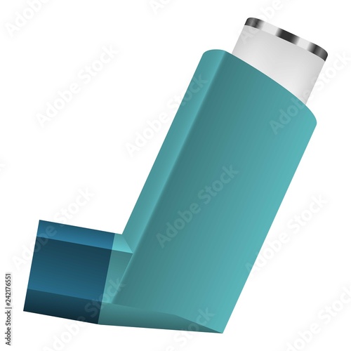 Inhalator icon. Realistic illustration of inhalator vector icon for web design