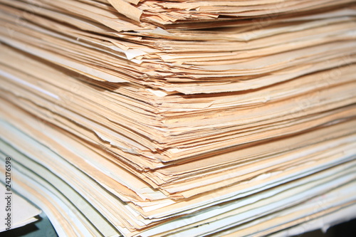 heap of old documents of role
