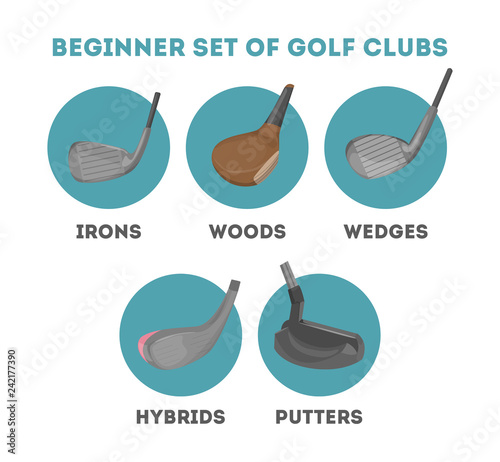 Types of golf club for a beginner