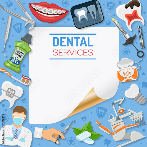 Dental Services Banner and Frame