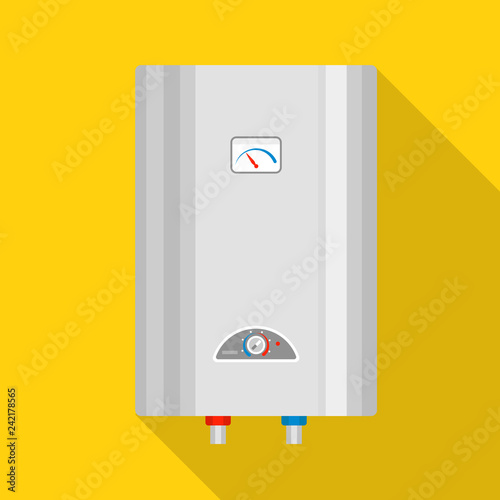 Water boiler icon. Flat illustration of water boiler vector icon for web design photo