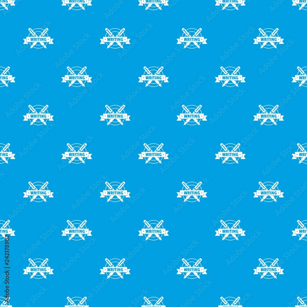 Writing pattern vector seamless blue repeat for any use Writing pattern vector seamless blue repeat for any use
