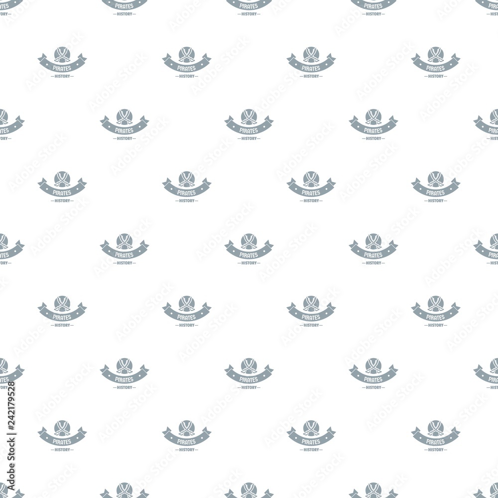 Pirate saber pattern vector seamless repeat for any web design