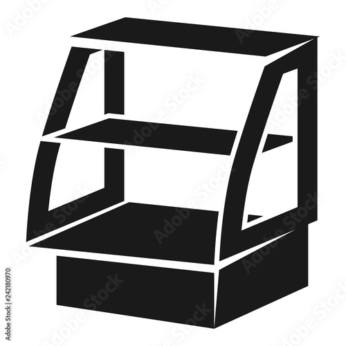 Freezer showcase icon. Simple illustration of freezer showcase vector icon for web design isolated on white background