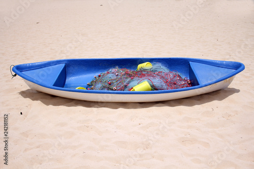 fishing boat on beach